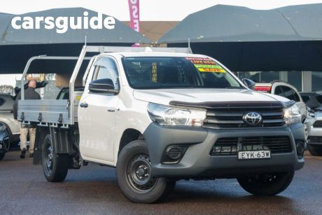 White 2024 Toyota Hilux Cab Chassis Workmate (4X2)
