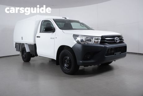 White 2016 Toyota Hilux Cab Chassis Workmate