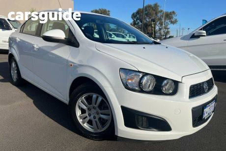 White 2015 Holden Barina Sedan CD