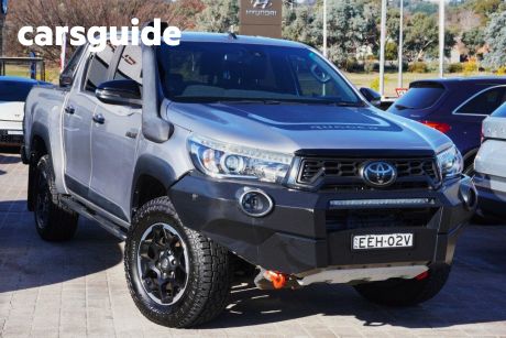 Silver 2019 Toyota Hilux Double Cab Pick Up Rugged X (4X4)