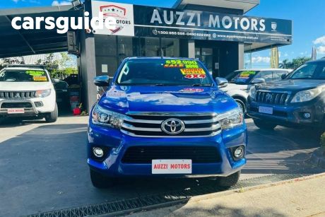 Blue 2018 Toyota Hilux Ute Tray GUN126R SR Utility Double Cab 4dr Spts Auto 6sp 4x4 2.8DT