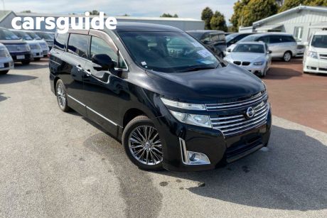 Black 2010 Nissan Elgrand Wagon Luxury 7 Seater People Mover 250 Highway Star