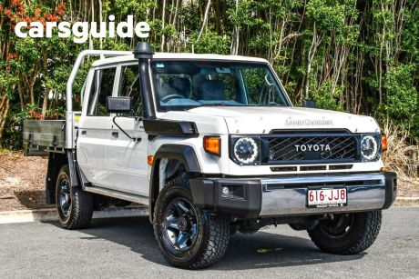 White 2023 Toyota Landcruiser 70 Series Double Cab Chassis LC79 GXL