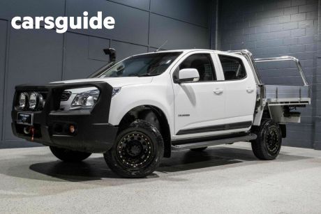 White 2013 Holden Colorado Crew Cab Chassis LX (4X4)