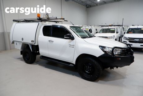 White 2017 Toyota Hilux X Cab Cab Chassis SR (4X4)