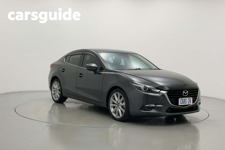 Grey 2018 Mazda 3 Sedan SP25 GT