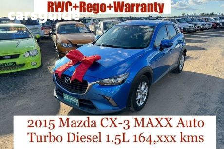 Blue 2015 Mazda CX-3 Wagon Maxx (fwd)