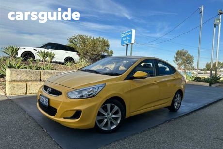 Yellow 2018 Hyundai Accent Sedan Sport