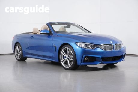 Blue 2015 BMW 428I Convertible Sport Line