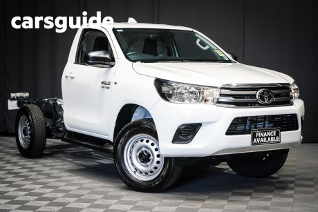 White 2023 Toyota Hilux Cab Chassis SR (4X4)