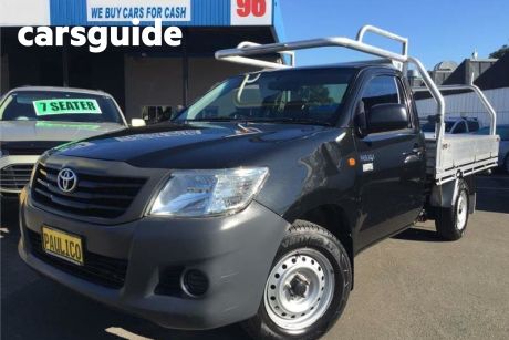 Black 2012 Toyota Hilux Cab Chassis Workmate