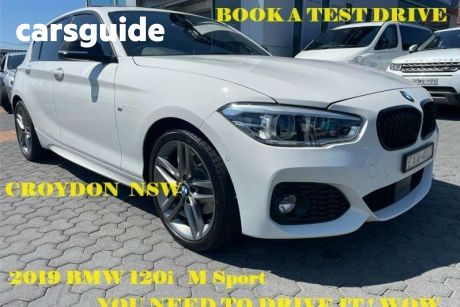 White 2018 BMW 120I Hatchback M-Sport