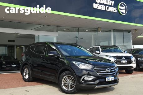 Black 2016 Hyundai Santa Fe Wagon Active