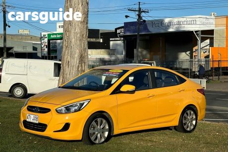 Yellow 2017 Hyundai Accent Sedan Sport