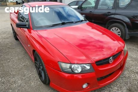 Red 2006 Holden Commodore Utility SV6