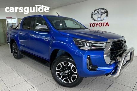 Blue 2021 Toyota Hilux Ute Tray 4x4 SR5 2.8L Double