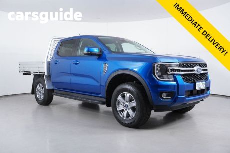 Blue 2023 Ford Ranger Double Cab Chassis XLT 3.0 (4X4)