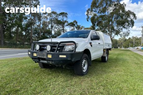 White 2014 Ford Ranger Super Cab Chassis XL 3.2 (4X4)