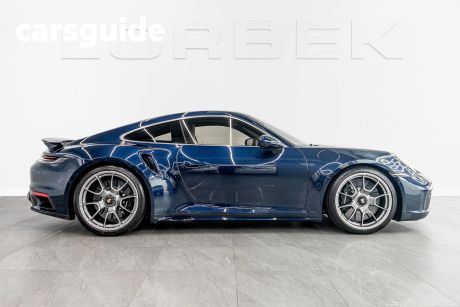Blue 2021 Porsche 911 Coupe Turbo S