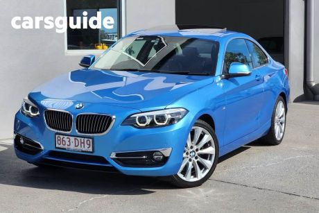 Blue 2018 BMW 230I Coupe Luxury Line