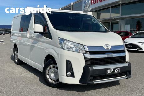 White 2020 Toyota HiAce Crew Van LWB (5 Seats)