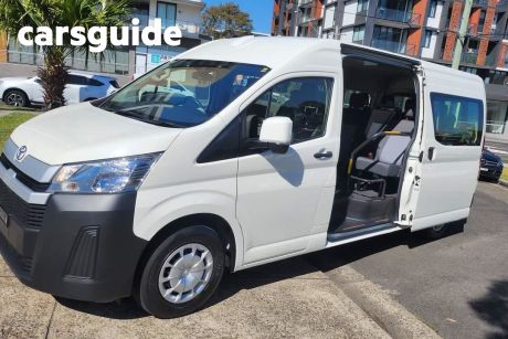 White 2022 Toyota HiAce Commercial Commuter High Roof Super LWB