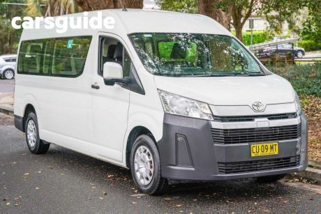 White 2019 Toyota HiAce Commercial Commuter High Roof Super LWB