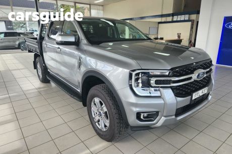 Silver 2024 Ford Ranger Double Cab Chassis XLT 3.0 (4X4)