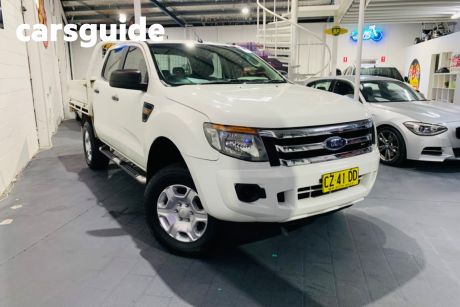 White 2013 Ford Ranger Crew Cab Chassis XL 2.2 (4X4)