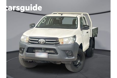 White 2020 Toyota Hilux X Cab Cab Chassis Workmate (4X4)
