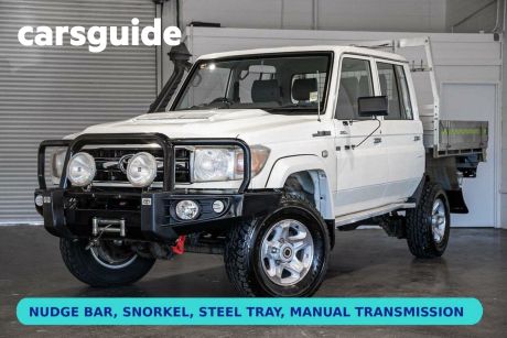 White 2020 Toyota Landcruiser 70 Series Double Cab Chassis GXL