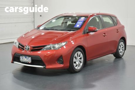 Red 2013 Toyota Corolla Hatchback Ascent