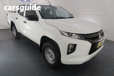 White 2018 Mitsubishi Triton Double Cab Pick Up GLX Adas