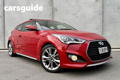 Red 2016 Hyundai Veloster Coupe SR Turbo