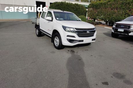 White 2018 Holden Colorado Crew Cab Chassis LS (4X4) (5YR)