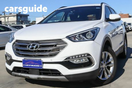 White 2018 Hyundai Santa FE Wagon Elite Crdi (4X4)