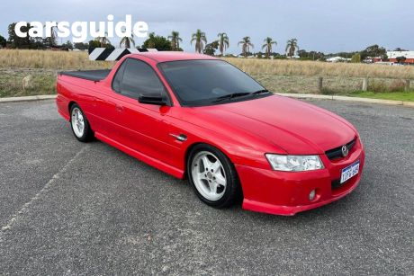 Red 2007 Holden Commodore Utility
