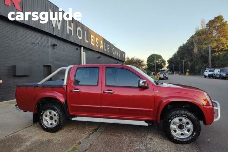 Red 2007 Holden Rodeo Crew Cab Pickup LT