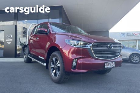 Red 2023 Mazda BT-50 Dual Cab Chassis XTR (4X4)