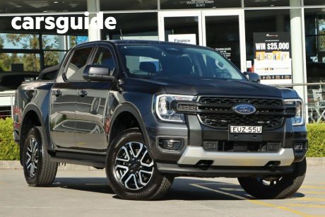 Grey 2022 Ford Ranger Double Cab Pick Up Sport 2.0 (4X4)