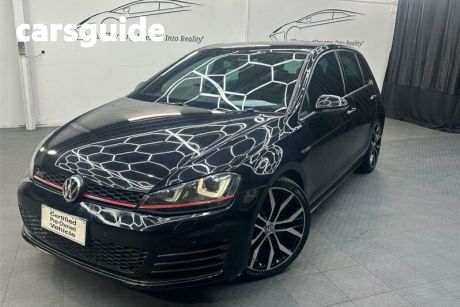 Black 2014 Volkswagen Golf Hatchback GTI Performance
