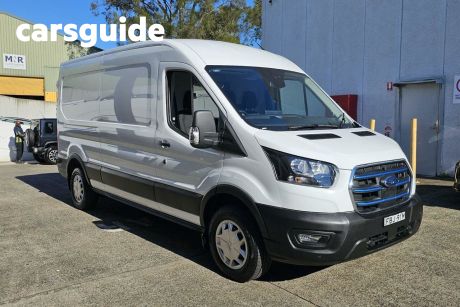 White 2022 Ford E-Transit Commercial 420L Mid Roof