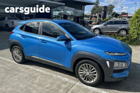 Blue 2018 Hyundai Kona Wagon Elite