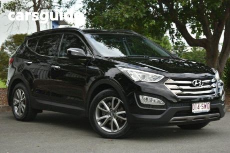 Black 2012 Hyundai Santa FE Wagon Elite Crdi (4X4)