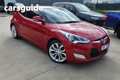 Red 2012 Hyundai Veloster Coupe