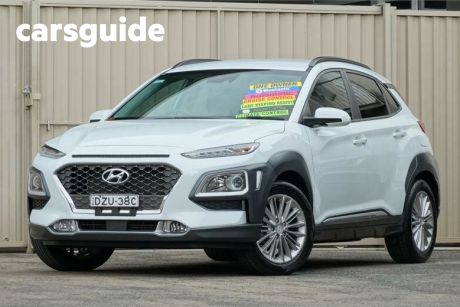 White 2019 Hyundai Kona Wagon Elite (fwd)