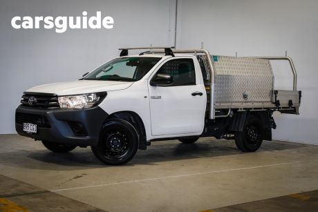 White 2021 Toyota Hilux Cab Chassis Workmate