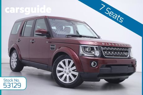 Red 2016 Land Rover Discovery Wagon TDV6