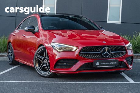 Red 2019 Mercedes-Benz CLA-Class Coupe CLA200 D-CT