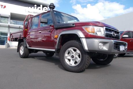 Red 2023 Toyota Landcruiser 70 Series Double Cab Chassis LC79 GXL